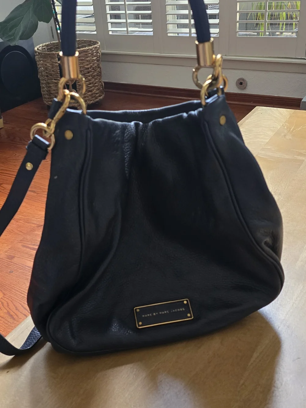Marc by Marc Jacobs Black Leather Hobo Tote